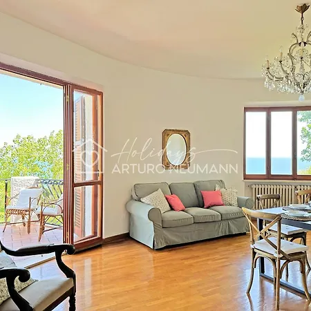 630 - Giulia Con Ampio Giardino E Bellissima Vista Mare - Inclusa Nel Prezzo 펜션 *